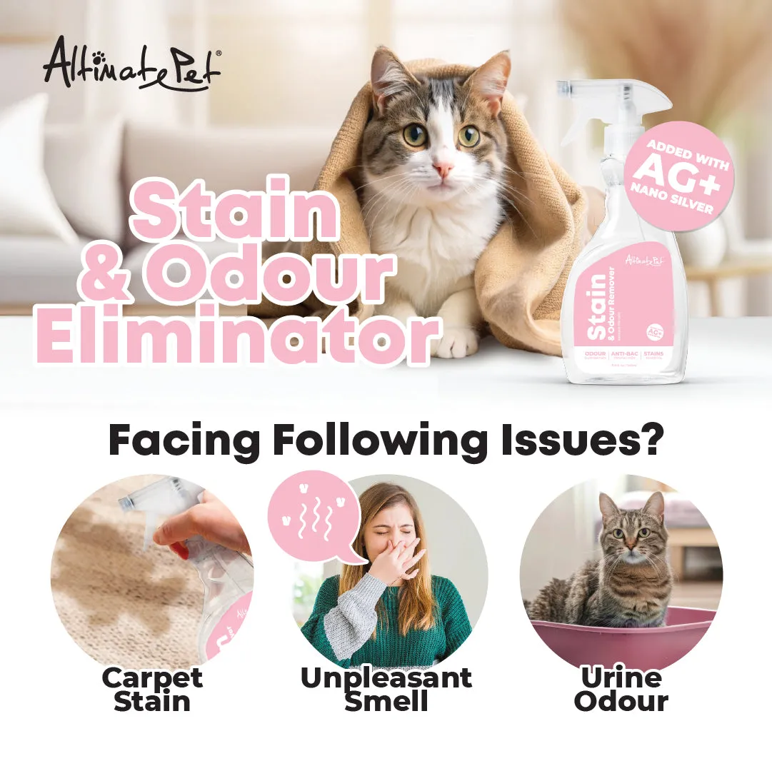 Altimate Pet Stain & Odor Remover Spray with Nano Silver & Enzyme For Cats 946ml