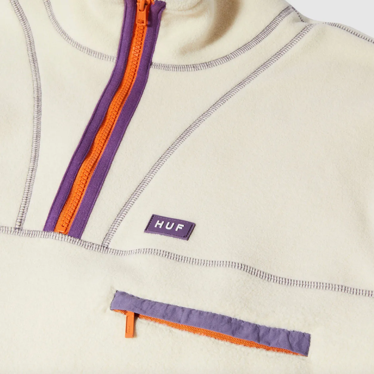 ELYSIAN QUARTER ZIP FLEECE - BONE