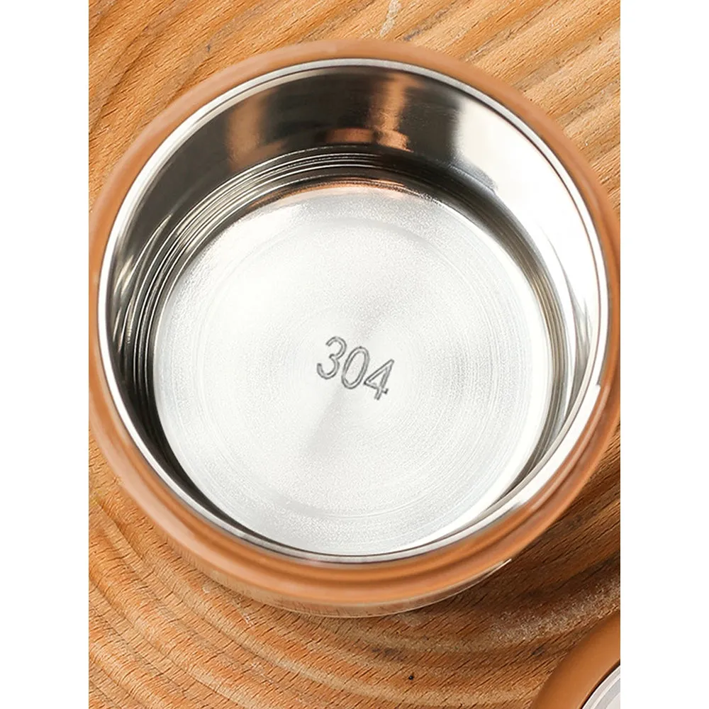 Little Surprise Box Bear , Stainless Steel Soup Box /Tiffin with Insulated Vertical Tiffin Bag with detachable Spoon for Kids and Adults.