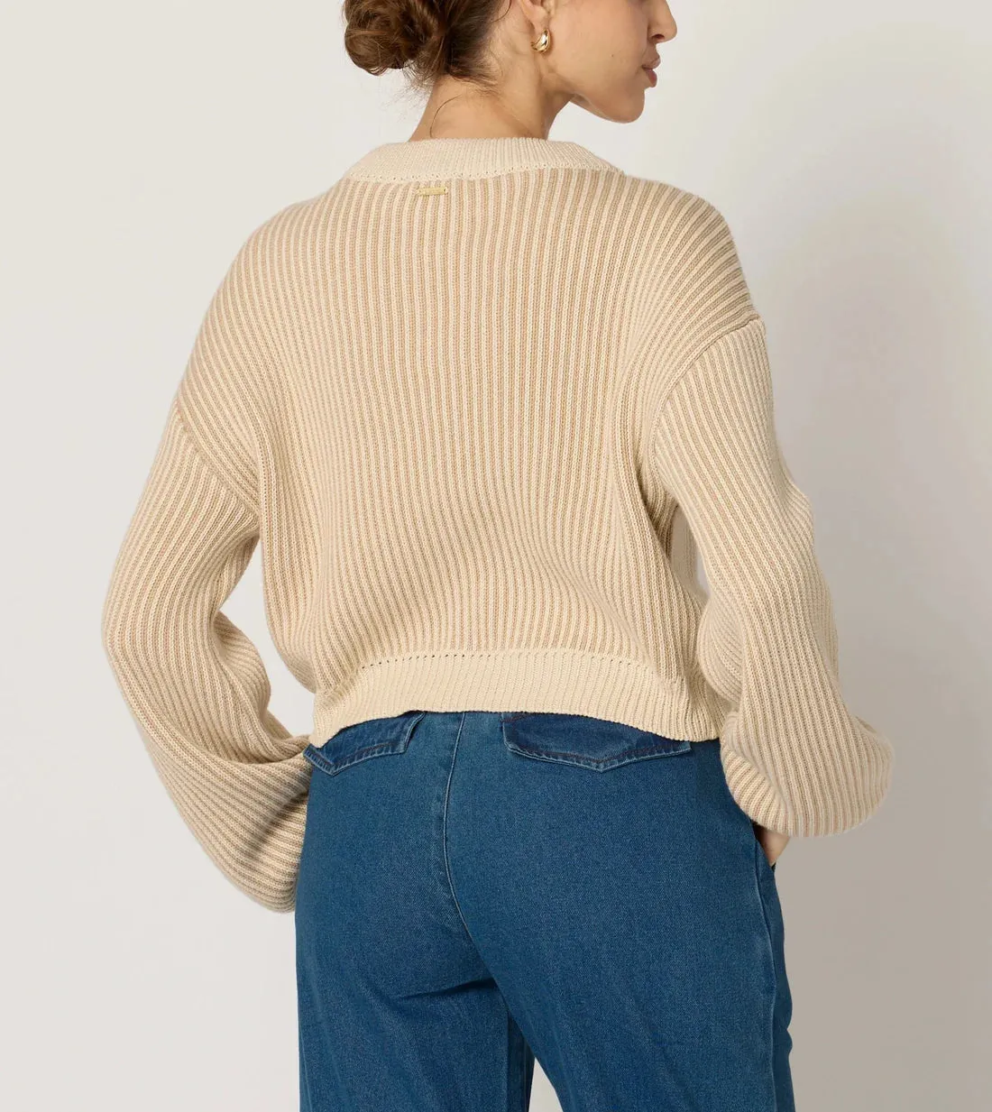 Sydney Sweater - Ivory & Oatmeal